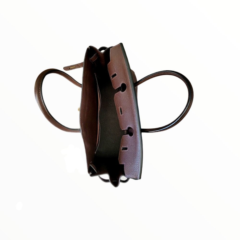 Hermes Birkin 30 cm Chocolat Togo Leather Handbag - Picture 7 of 10